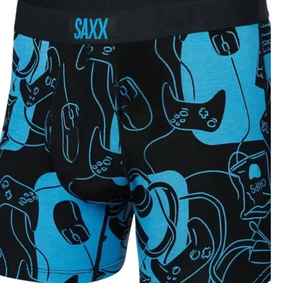 SAXX ULTRA Boxer Briefs with Fly “What to Play" - Picture 1 of 4